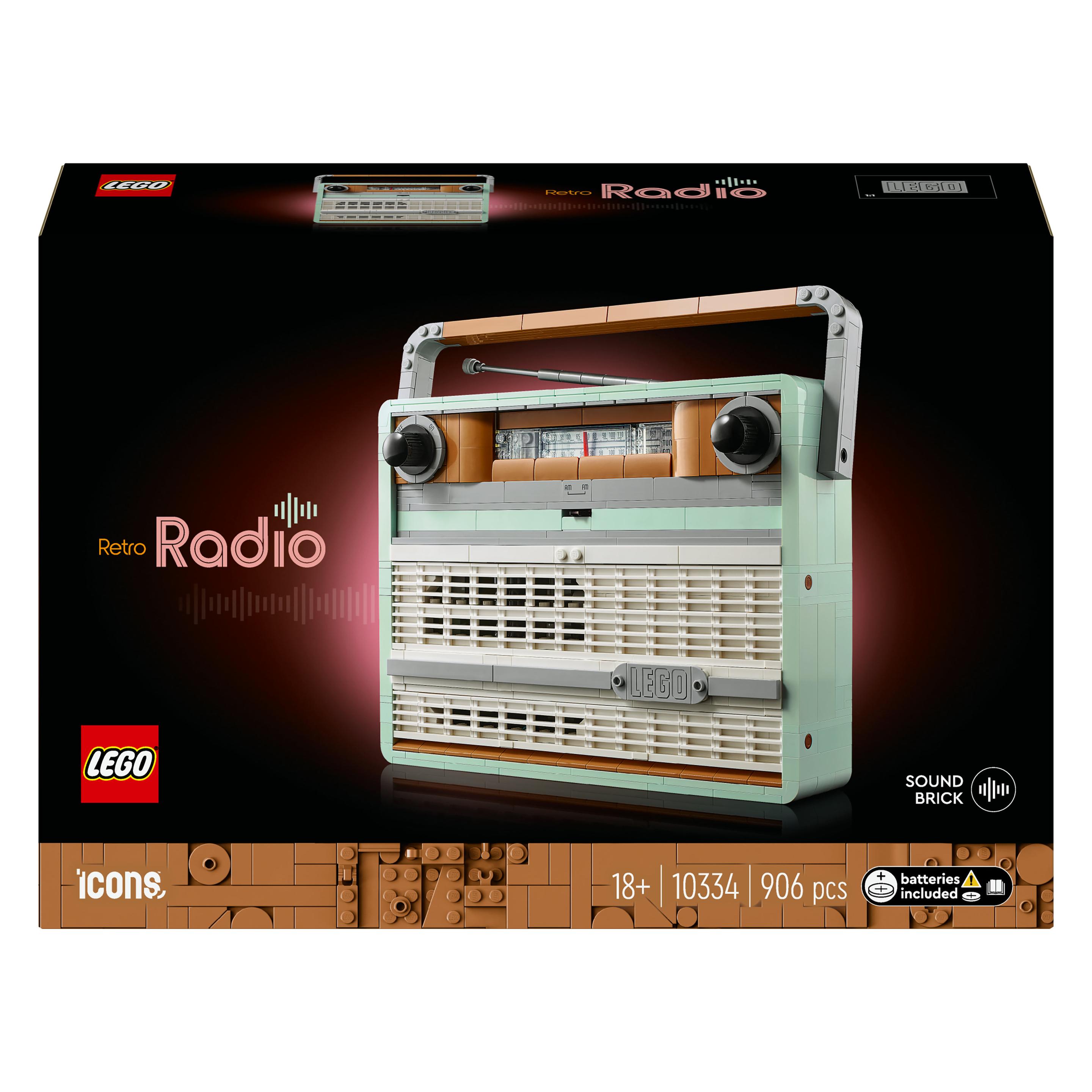 LEGO Retro-Kofferradio (10334, LEGO Icons, LEGO Seltene Sets) (10334)