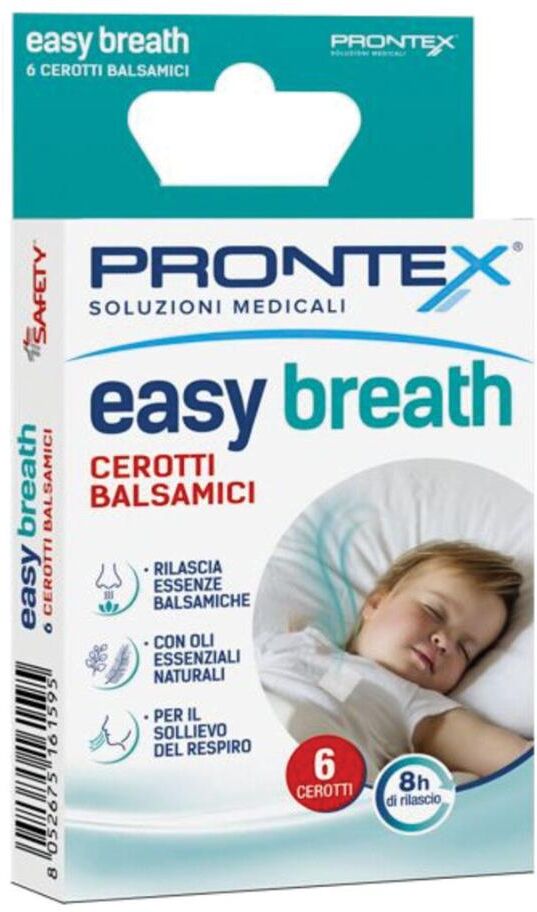 SAFETY SpA Prontex Easy Breath Cerotti Balsamici, 6 pezzi