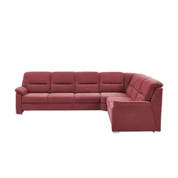 meinSofa Ecksofa  Vera , rot , Maße (cm): H: 92