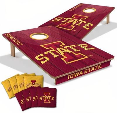 Skip's Garage Iowa State Cyclones NCAA Tailgate Cornhole Board Set