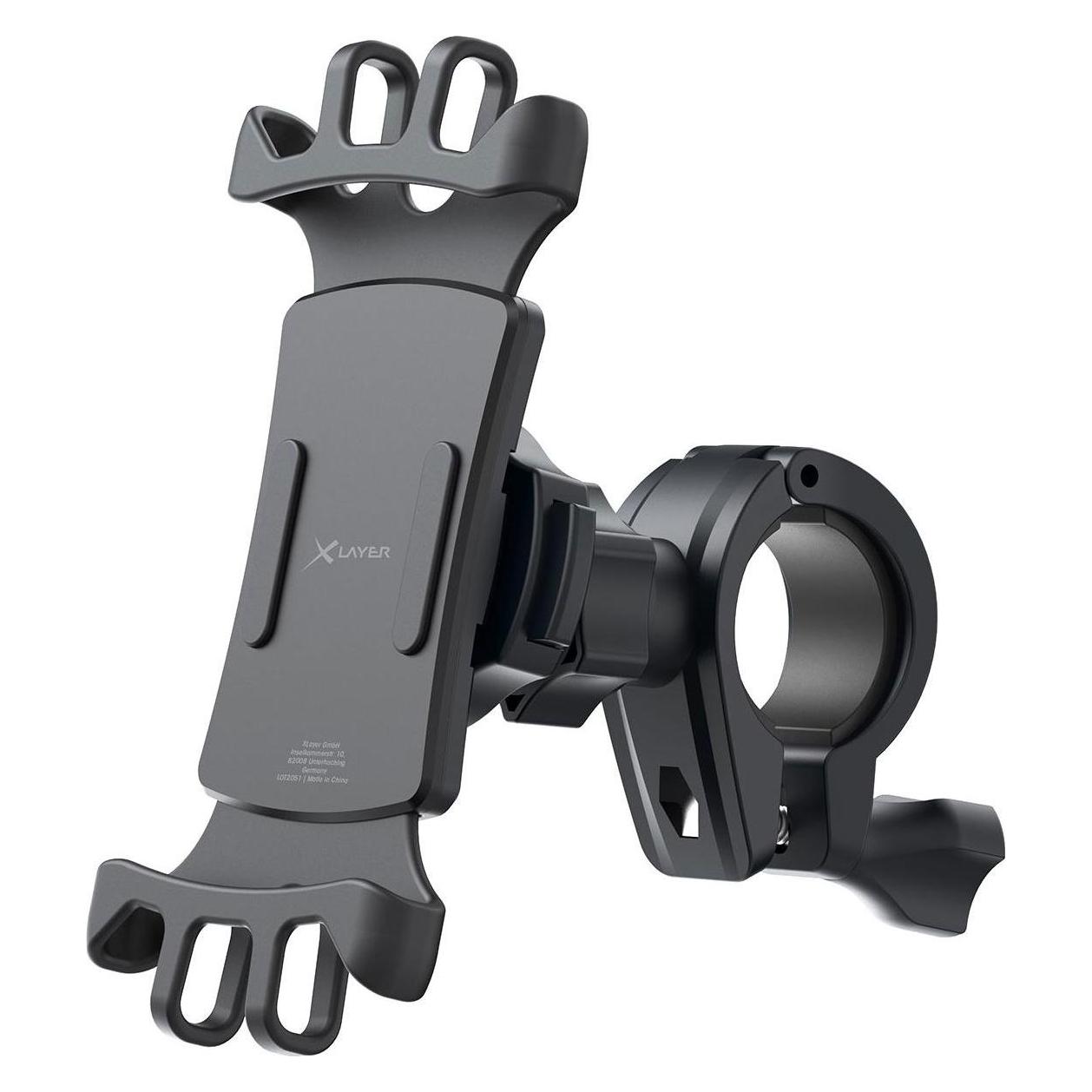 Xlayer Universal Fahrradhalterung für Smartphones, schwarz (219262)