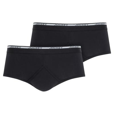 Slip JOCKEY "Modern Classic 1850", Herren, Gr. XL, schwarz, Feinripp, Obermaterial: 100% Baumwolle, unifarben, Unterhosen Slip, mit Eingriff, atmungsaktiv, Stretchbund