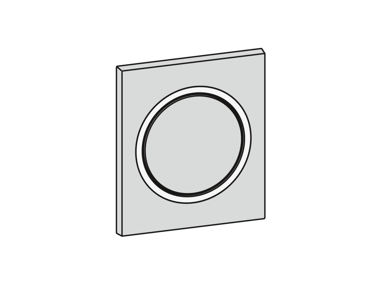 Mepa Frontplatte Urinal-Druck-, spüler MEPAzero, chrom-matt, 590259 590259