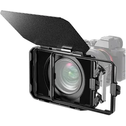 K&F Concept Square Movie Blackout Kit, 2 Slots 4*5.65, with 67/72/77/82/95mm Adapter Ring (67 mm, Filteradapter, 101.60 mm), Objektivfilter, Schwarz