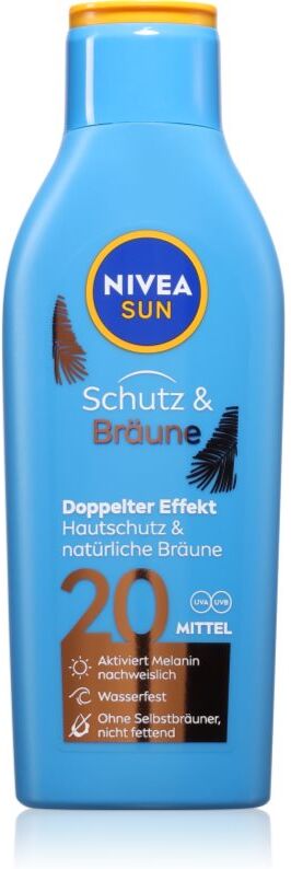 NIVEA SUN Protect & Bronze lait solaire intense SPF 20 200 ml