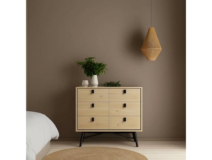Dmora - Kommode Aurelie, Wohnzimmerbuffet, Wohnzimmer-Sideboard, Moderne Küchen-Speisekammer, 102x40 h95 cm, Eiche