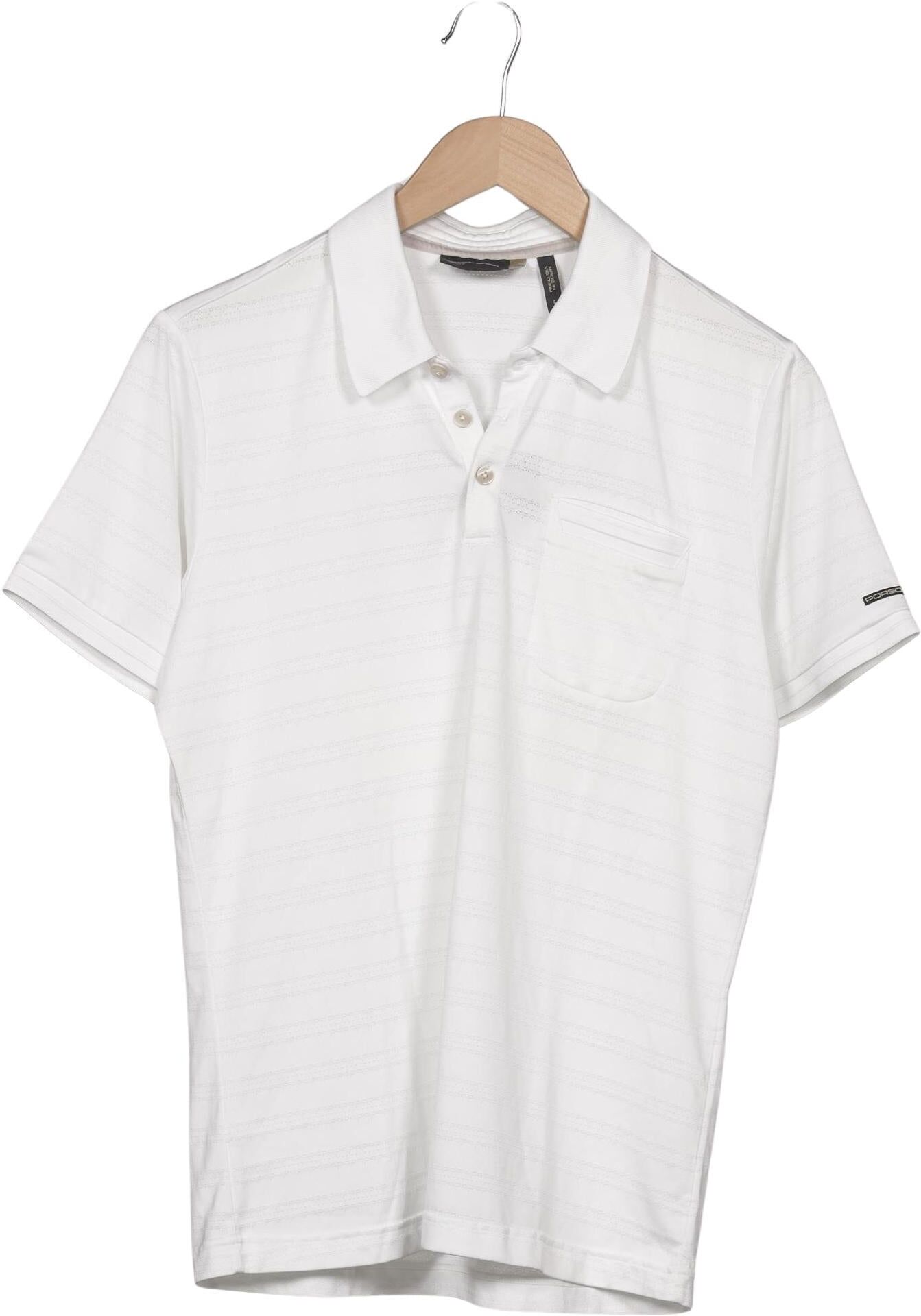 Adidas Porsche Design Herren Poloshirt, Weiß, Gr. M, kein / Etikett - Second Hand