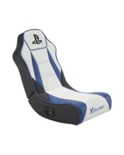 XRocker Geist Gaming Bodensessel Playstation 2.0 weiss/blau Bürokleinmaterial (2021026)