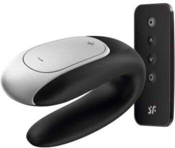 Satisfyer Double FUN vibrador para casal Black 9,2 cm. Double FUN