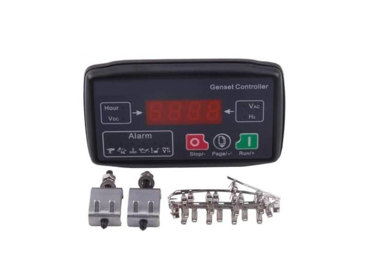 Generator-Autostart-Controller-Schutzplatte, Passend for MGC100 DKG-116 DC9–18 V Leistung, 15–360 V, Erkennung von LED-Digitalanzeige, Übergeschwindigkeit, Temperatur, Ölschutz, Austausch