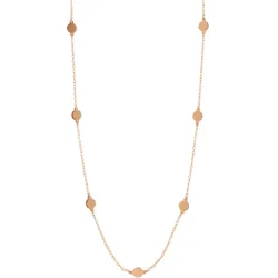 LEAF - HALSKETTE PLÄTTCHEN, kurz - rosegold