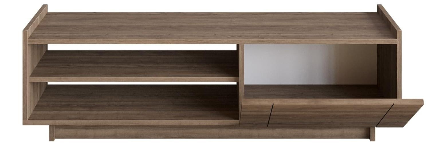 Dripio TV-meubel in walnootlook voor wandmontage, Breedte: 140 cm