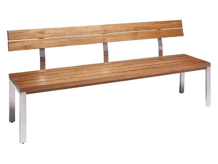 Oecoplan Bank Roma Braun, Aluminium 195 x 48 x 83 cm