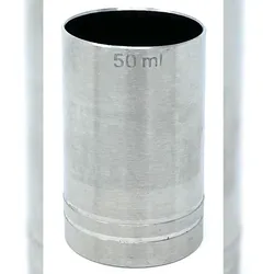DanDiBo Messbecher Cocktail 5cl Edelstahl Barmaß Jigger 5 cl Dosierer Alkohol Bar Zertifikat