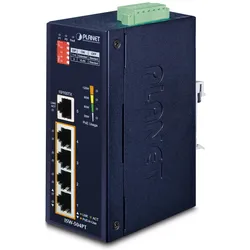 Planet 5-Port Industrial Ethernet Switch w/ 4 PoE -4075 (5 Ports), Netzwerk Switch, Schwarz