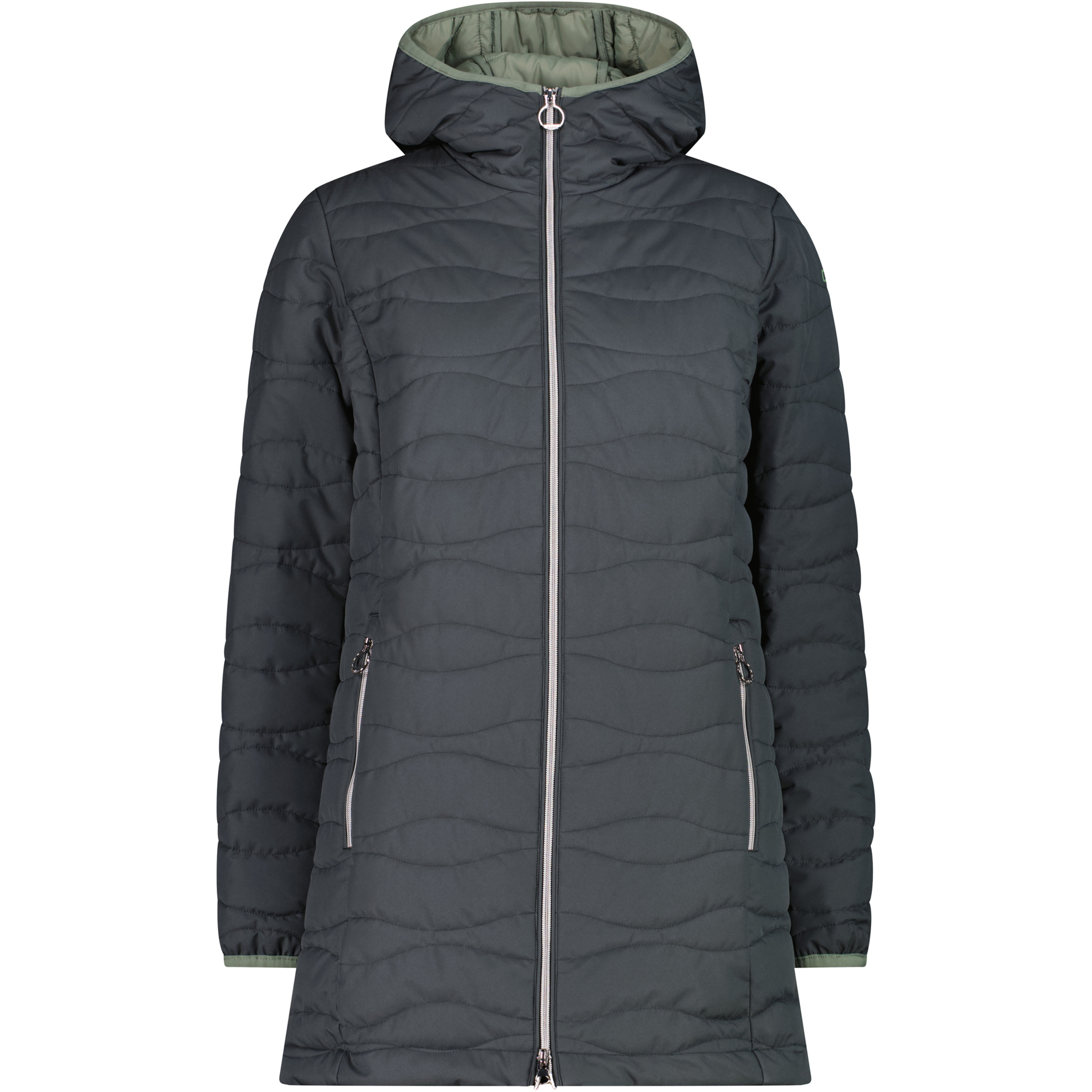 CMP Parka Damen Winterjacke grau Größe XS Lifestyle