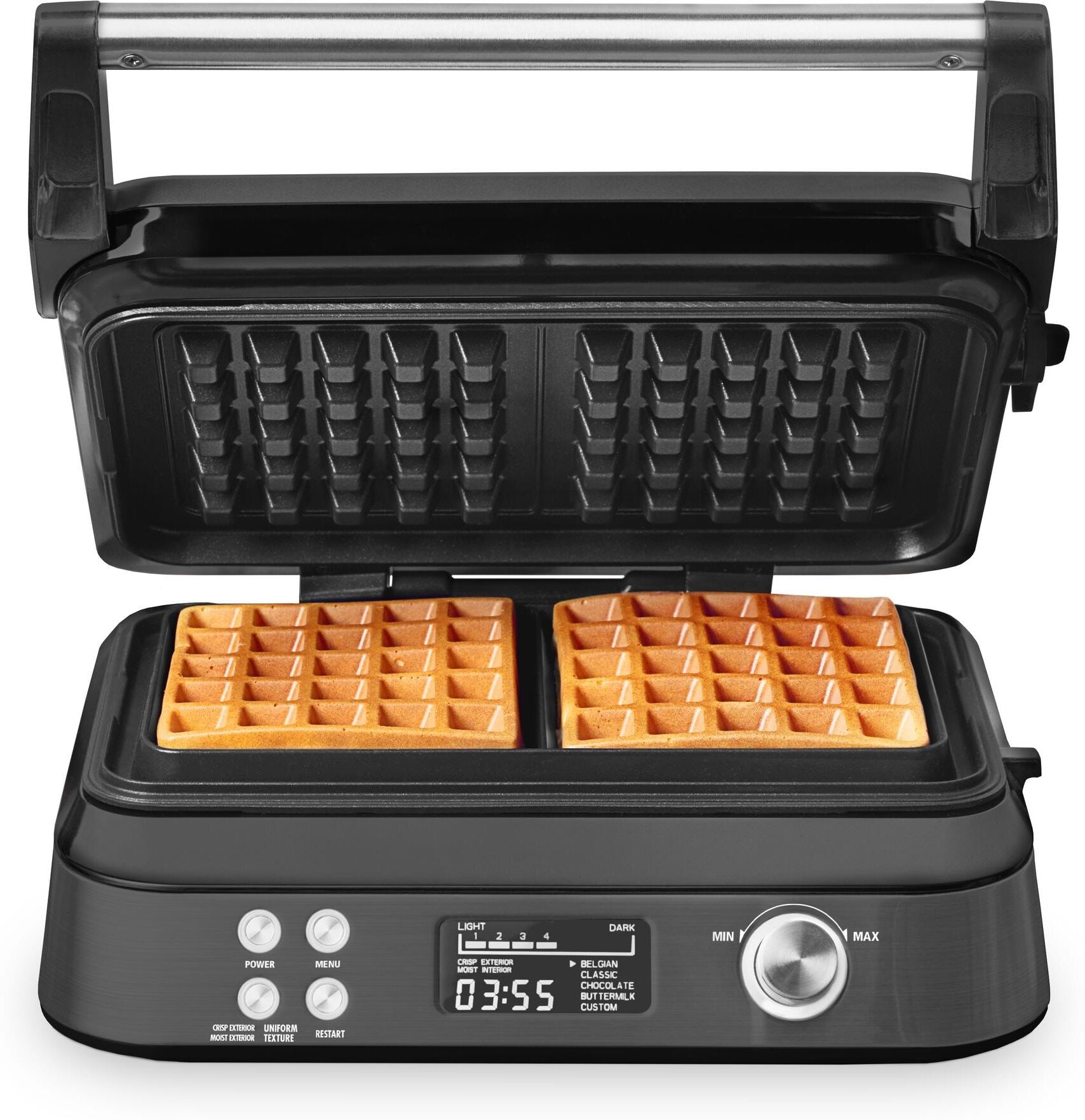 GASTROBACK Waffeleisen "Waffeleisen Advanced Control 42449 BLACK EDITION", schwarz, B:32cm H:13cm T:28,5cm, Waffeleisen, Waffeleisen schwarz Einheitsgröße