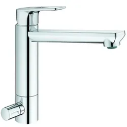 Grohe BauLoop Spültisch-Einhebelmischer 31713000 chrom, schwenkbarer, mittelhoher Auslauf