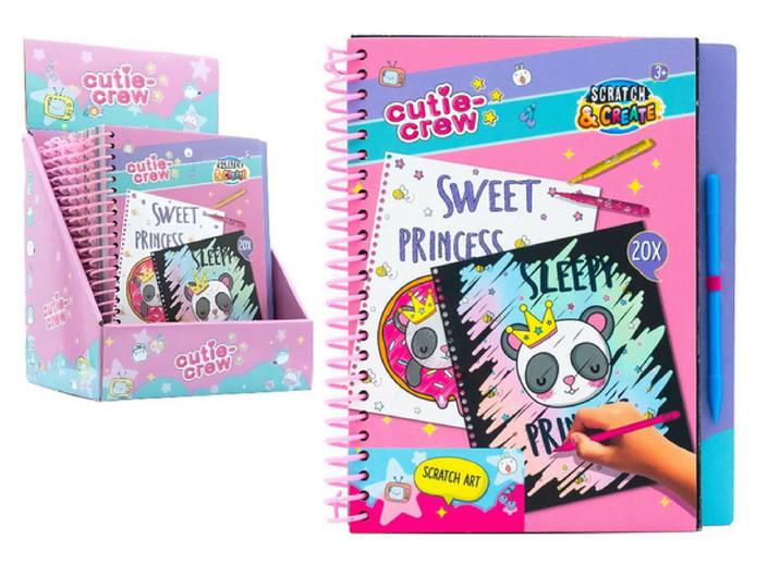 Cutie crew CC60352 - Kras en kleurboek