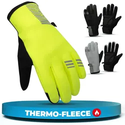 Winterhandschuhe mit Thermo-Fleece & 3M Isolierung „THERMO-PLUS“ - Gelb - L