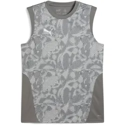 PUMA teamCUP ärmelloses Trainingsshirt Herren 13 - flat medium gray/puma silver/flat light gray 3XL