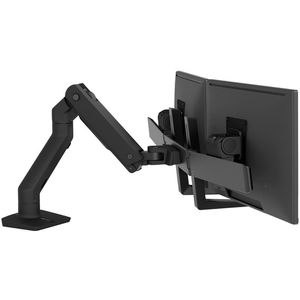Ergotron Monitorhalterung HX Dual Monitor Arm, für 2 Displays VESA TFT Tisch-Befestigung, schwarz