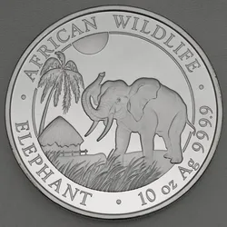 Silbermünze 10oz "Elefant" 2017 African Wildlife (Somalia)