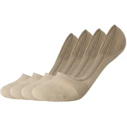 4er Pack camano Comfort Invisible Füßlinge 0018 - sand 35-38