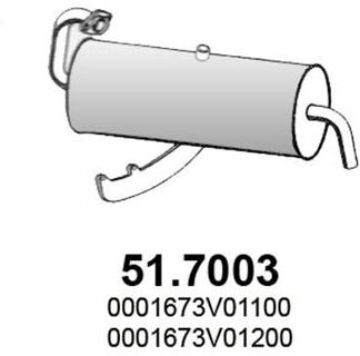 Asso Endschalldämpfer 51.7003 Für Smart
