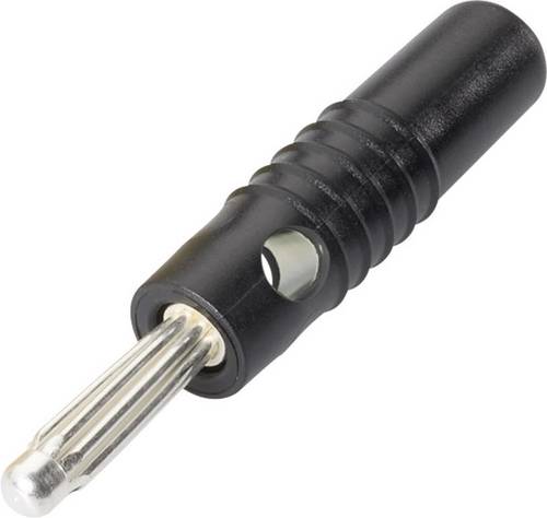 Schnepp S 4004 S Büschelstecker Stecker, gerade Stift-Ø: 4mm Schwarz