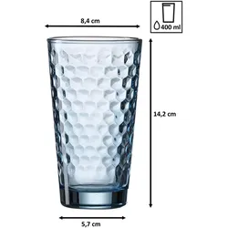 Ritzenhoff & Breker Favo Longdrinkgläser, Trinkgläser, Blau