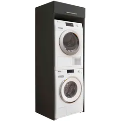 Hochschrank Asiago10 Dekor Grau Anthrazit