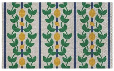 Stupell Lemon Vine Pattern Door Mat Design By Lil' Rue, 18x30