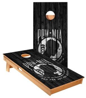 Skip's Garage Pow Mia Cornhole Boards