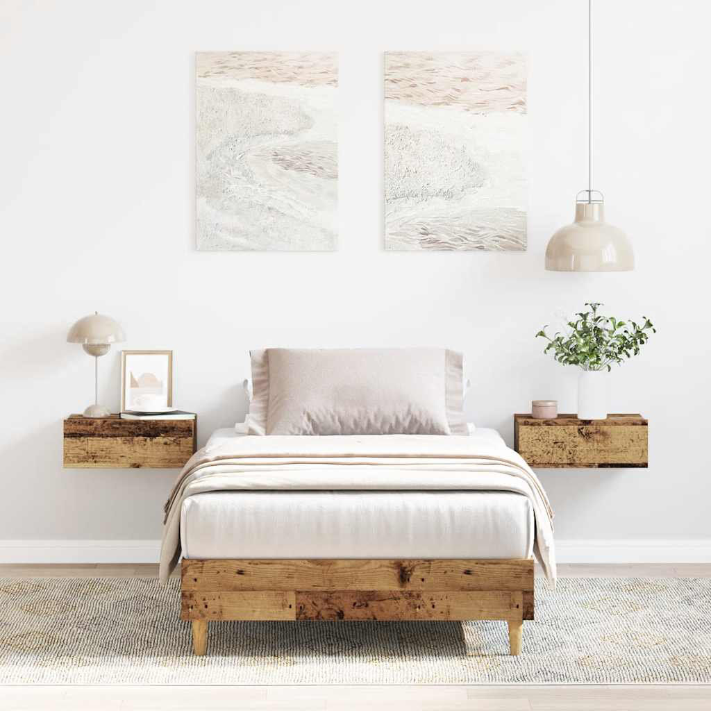 Alpen Home Bed Frame No Mattress Engineered Wood Old Wood Small Single (2'6)