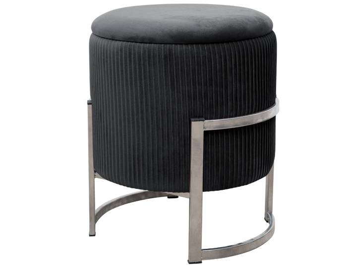 Sitzhocker – PORTO – Schwarz