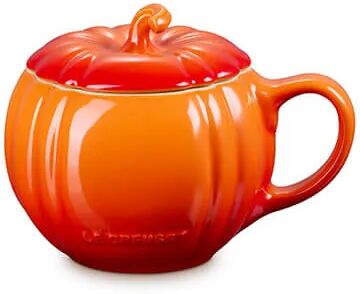 Le Creuset Volcanic Stoneware 400ml Pumpkin Mug with Lid