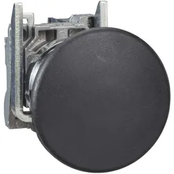 Schneider Electric XB4BC21 Pilzdrucktaster, Harmony XB4, Metall, 22mm, schwarz, tastend, 1S