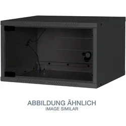 equip Triton 19" Wandgehäuse (9 HE, 19 Zoll Rack), Serverschrank, Schwarz