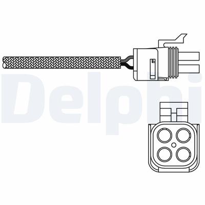 DELPHI Lambdasonde es2029012b1 für RENAULT