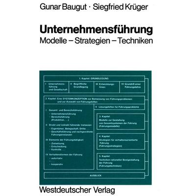 Unternehmensführung, Taschenbuch von Gunar Baugut,Siegfried Krüger, VS Verlag für Sozialwissenschaften, 978-3-531-11351-7