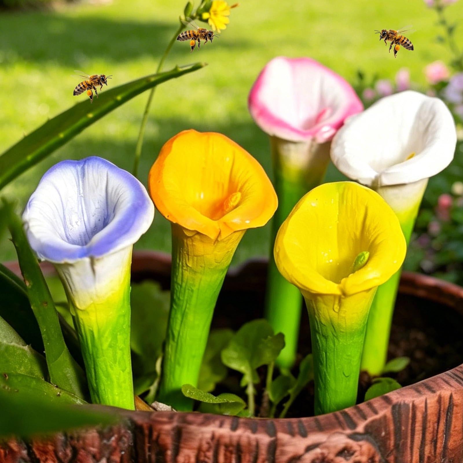 Dripio Bijenwaterstation set van 5 bloemvorm drinkbakjes voor insecten