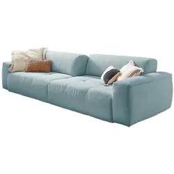 SOFA MIT SITZTIEFENVERSTELLUNG PALACE Blau Cord Relaxfunktion