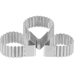 Schneider - Ausstecher "IGEL"-Set, Edelstahl, 67 / 75 / 90 mm, 30 mm hoch