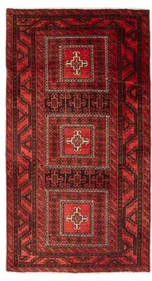 ECARPETGALLERY Hand-knotted Baluch Red Wool Rug - 3'6 x 6'3
