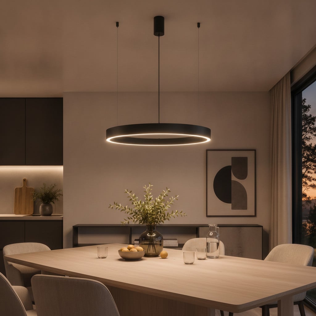 Lyora Nova Luce Hanglamp Motif zwart Ø 60cm met LED