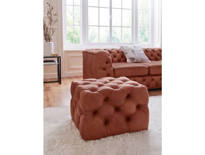 Home affaire Polsterhocker Kalina, mit klassischer Chesterfield-Knopfheftung, passend zur Serie Kalina
