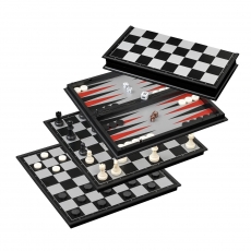 Philos Schach Backgammon Dame Set - Kunststoff - Feld 37 mm - magnetisch 290764