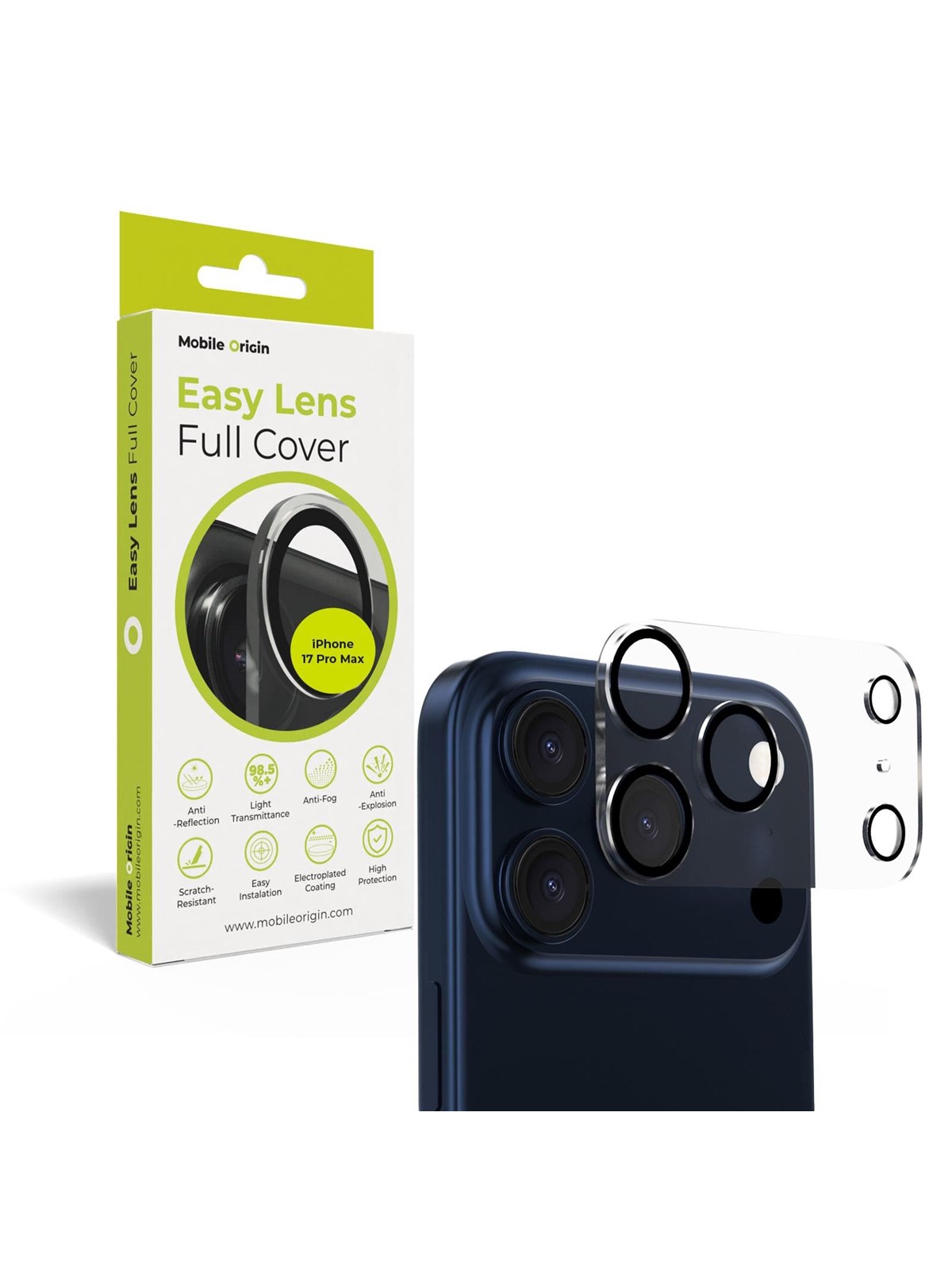 Mobile Origin Easy Lens full cover - clear - iPhone 17 Pro Max