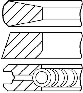 GOETZE ENGINE 08-785400-00 Piston Ring Kit